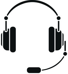 Headphone drawing. Musical accessories. Drawing for the site and printed products.