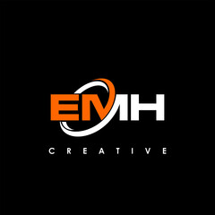 Obraz premium EMH Letter Initial Logo Design Template Vector Illustration 
