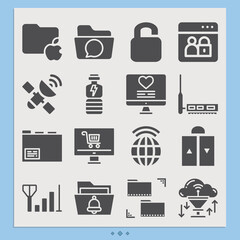 Simple set of panel related filled icons.