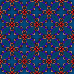 colorful symmetrical repeating patterns for textiles, ceramic tiles, wallpapers and designs. seamless image. 