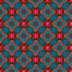 colorful symmetrical repeating patterns for textiles, ceramic tiles, wallpapers and designs. seamless image. 