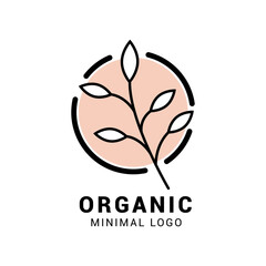 Natural business logo collection in minimal style Vector template.