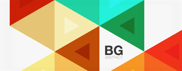 Mosaic triangle pattern abstract background for cover, banner, flyer and poster and other template