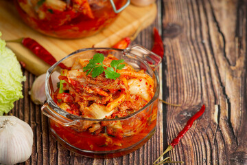 kimchi ready to eat in bowl