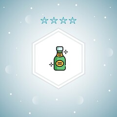     bottle vector icon moderns