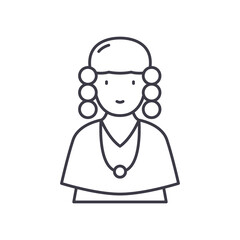 Notables icon, linear isolated illustration, thin line vector, web design sign, outline concept symbol with editable stroke on white background.