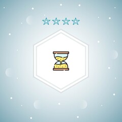     hourglass vector icon moderns