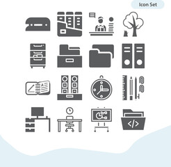 Simple set of boolean related filled icons.