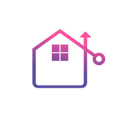 Home Technology and Arrow Sign