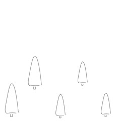 Christmas tree forest background drawing, vector illustration