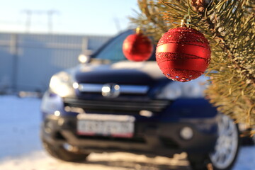 present a car for the new year or christmas