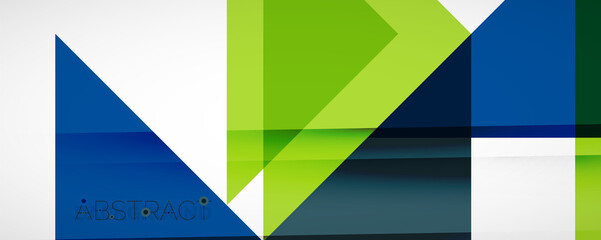 Set of vector triangle geometric backgrounds. Vector illustration for covers, banners, flyers and posters and other designs