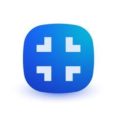 Fototapeta premium Focus - Button