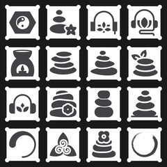 16 pack of chan  filled web icons set