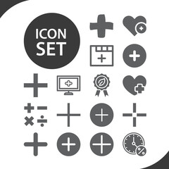 Obraz premium Simple set of qualified related filled icons.