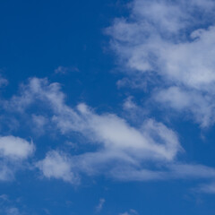 blue sky with white clouds
