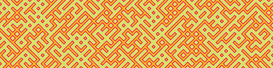Abstract Geometric Pattern generative computational art illustration
