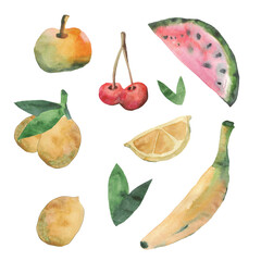 set of fruits