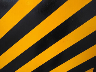 Fototapeta premium warning indicator background paint for stop accident. Construction progress sign.