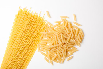 macaroni isolated on a white background