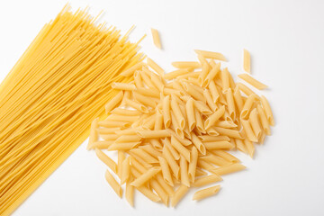 macaroni isolated on a white background