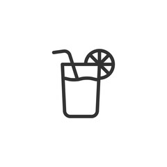 Lemonade icon. Drink symbol modern, simple, vector, icon for website design, mobile app, ui. Vector Illustration