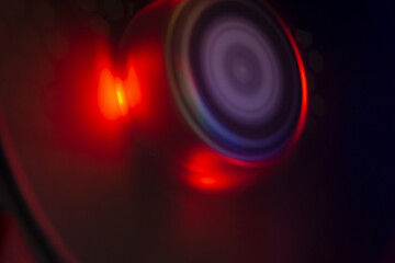 Abstract Blurred background spining fan. glowing lines, neon lights, virtual reality, abstract background, square portal, arch, pink blue spectrum vibrant colors, laser show