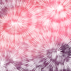 Tye Dye pink violet gradient white  background. watercolor paint background