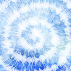 Fototapeta na wymiar Tye Dye blue white gradient white background.