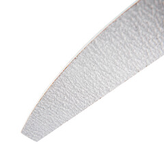 nailfile macro shot. isolated close up of file for heels