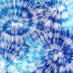 Tye Dye blue white gradient white  background.