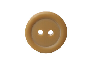 Obraz premium Single button isolated on white background, close up