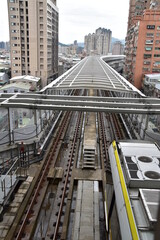 MRT station and bridge in New Taipei City, Taiwan