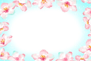 Fototapeta na wymiar 和風な桜のイラスト