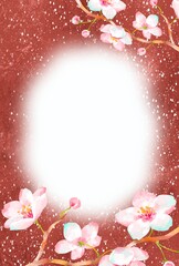 和風な桜のイラスト