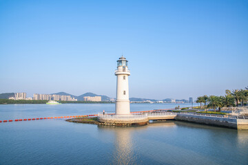New Fisherman's Wharf Lighthouse, Lingshan Island, Nansha Pearl Bay, Guangzhou, China