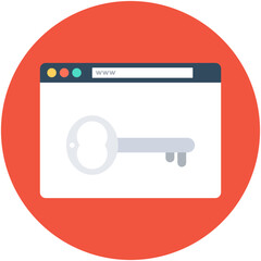 
Web Security Vector Icon
