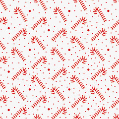 Obraz premium Christmas candy. Seamless Christmas pattern. Vector illustration.
