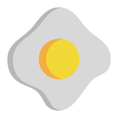 egg icon with flat style. Suitable for website design, logo, app and ui.