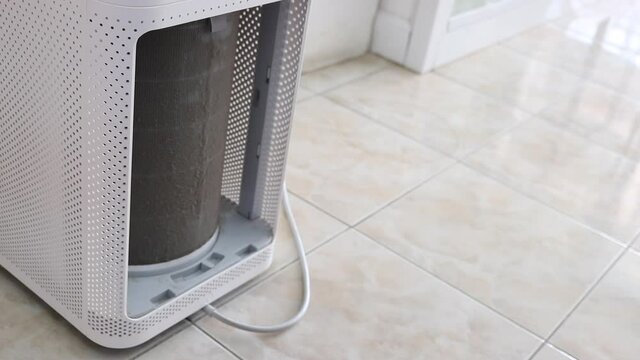 change air filter clean allergy room dust pm2.5 pollution copy space texture