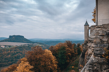 castle in the mountains, Saxon Switzerland