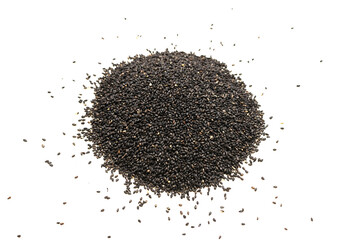 Seeds of a black sesame.