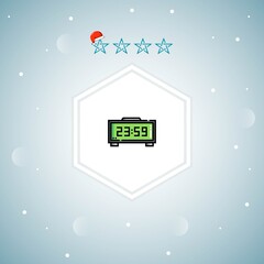     alarm clock vector icon modern