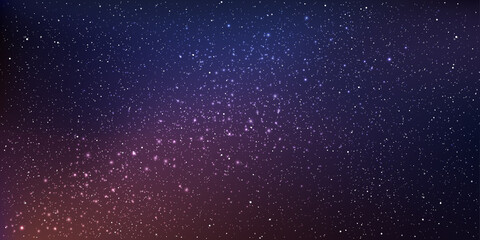 Fototapeta na wymiar Beautiful background galaxy illustration with stardust and bright shining stars illuminating the space.