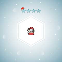     snowball vector icon modern