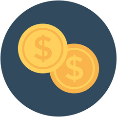 
Coins Vector Icon

