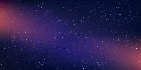 Astrology horizontal background, Star universe background, Milky way galaxy, Vector Illustration.