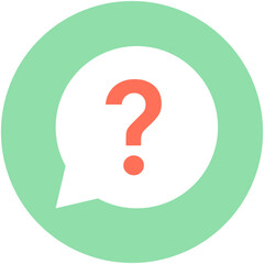 
Question Bubble Vector Icon
