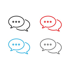 Message bubble. Vector