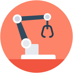 
Robotic Arm Vector Icon
